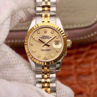 Rolex Lady Datejust 18K Gold Dial | UK Replica - 1:1 best edition replica watches store,high quality fake watches
