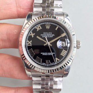 Rolex 116334 Black Dial Roman Marker | UK Replica - 1:1 best edition replica watches store,high quality fake watches