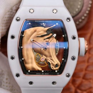 Replica Richard Mille RM52-02 Gold Horse Dial | UK Replica - 1:1 best edition replica watches store,high quality fake watches
