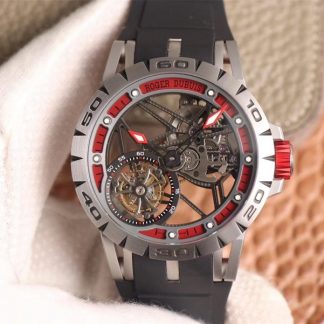 Roger Dubuis RDDBEX0622 Tourbillon red skeleton dial | UK Replica - 1:1 best edition replica watches store,high quality fake watches