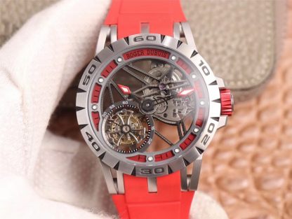 Roger Dubuis RDDBEX0572 Tourbillon Red Strap | UK Replica - 1:1 best edition replica watches store,high quality fake watches