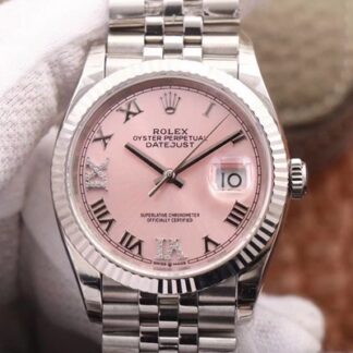 Rolex M126234-0031 Pink Dial | UK Replica - 1:1 best edition replica watches store, high quality fake watches