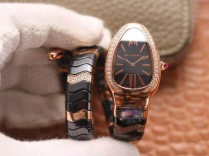 Bvlgari Serpenti Rose Gold Diamonds | UK Replica - 1:1 best edition replica watches store, high quality fake watches