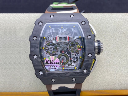 Richard Mille RM-011 Carbon Fiber Camo Strap | UK Replica - 1:1 best edition replica watches store, high quality fake watches