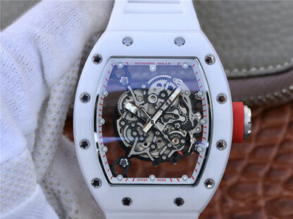 Richard Mille RM055 White Rubber Strap | UK Replica - 1:1 best edition replica watches store, high quality fake watches