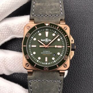Bell & Ross BR0392-D-G-BR/SCA Green Dial | UK Replica - 1:1 best edition replica watches store, high quality fake watches