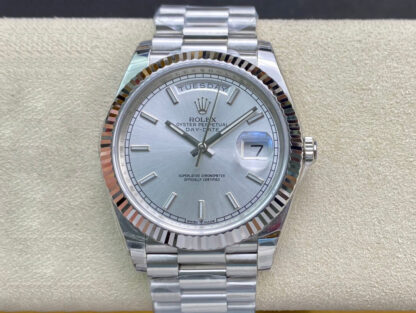 Rolex Day Date Silver Dial | UK Replica - 1:1 best edition replica watches store, high quality fake watches