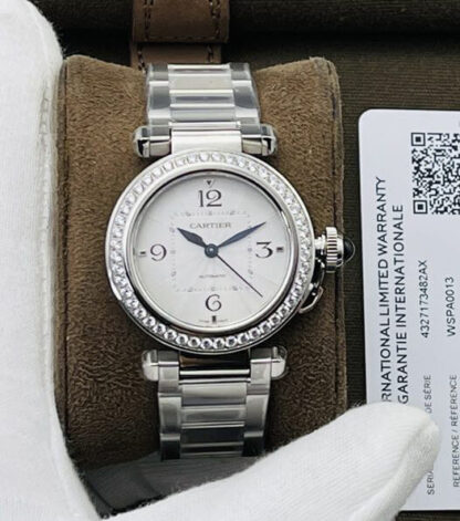 Cartier Pasha Diamond Bezel| UK Replica - 1:1 best edition replica watches store, high quality fake watches