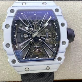 Richard Mille RM12-01 White Carbon Fiber Case | UK Replica - 1:1 best edition replica watches store, high quality fake watches