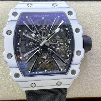 Richard Mille RM12-01 White Carbon Fiber Case | UK Replica - 1:1 best edition replica watches store, high quality fake watches