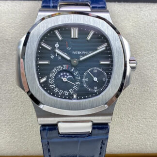 Patek Philippe 5712 Blue Leather Strap | UK Replica - 1:1 best edition replica watches store, high quality fake watches